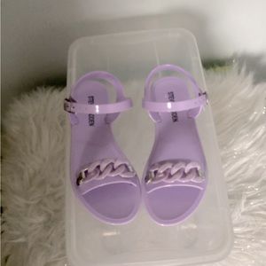 Steve Madden jelly sandals in lavender size 13